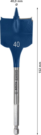 Mata Bor Spade EXPERT Self Cut Speed 40 x 152 mm Mata Bor Spade EXPERT Self Cut Speed 40 x 152 mm
