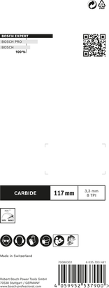 Mata gergaji Bosch EXPERT Plastic Composites clean T301CHM 117 mm.