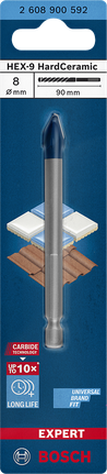 Mata Bor Keramik Keras Bosch EXPERT HEX-9 8x90mm.