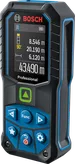 Pengukur laser Bosch GLM 50-23 G dengan tampilan digital.