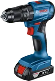 Bor tanpa kabel Bosch GSB 185-LI, baterai 18V 2.0Ah.
