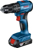 Bor tanpa kabel Bosch GSB 185-LI, baterai 18V 2.0Ah.