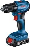 Bor tanpa kabel Bosch GSR 185-LI dengan baterai 18V 2.0Ah.