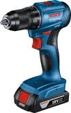 Bor tanpa kabel Bosch GSR 185-LI dengan baterai 18V 2.0Ah.