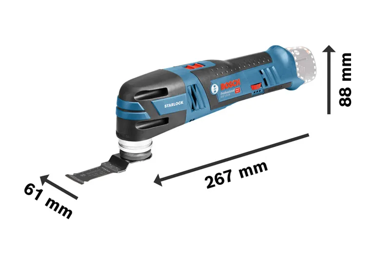 Pemotong multi nirkabel Bosch GOP 12V-28 dengan Starlock.