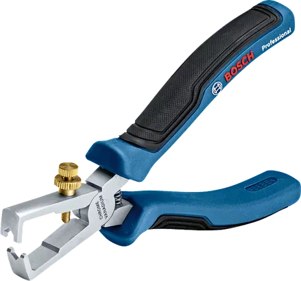 Pengupas Kabel 160 mm Pengupas kawat Bosch dengan kedalaman pemotongan yang dapat disesuaikan.