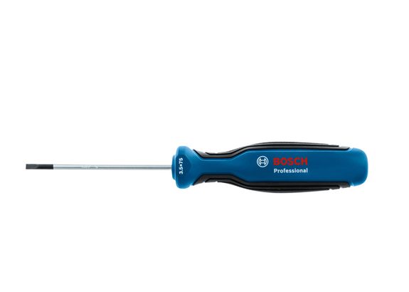 Obeng SL3.5X75 Obeng berlubang Bosch dengan pegangan ergonomis.