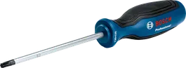 Obeng Bosch T30 dengan gagang biru yang ergonomis