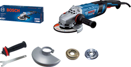 Penggiling sudut Bosch GWS 30 dengan motor 2800W dan aksesori.