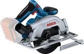 Gergaji bundar tanpa kabel Bosch GKS 185-LI dengan pemandu samping.