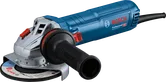 Penggiling sudut Bosch GWS 12-125 S dengan pegangan samping yang ergonomis.