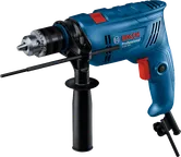 Bor benturan Bosch GSB 600 dengan pegangan samping.