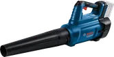 Blower daun nirkabel Bosch GBL 18V-750 dengan pegangan ergonomis.