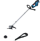 Pemangkas rumput nirkabel Bosch GFR 18V-23 dengan tali.