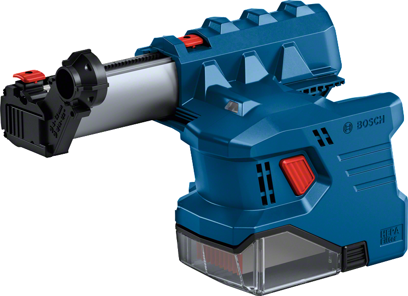 Penghisap debu Bosch GDE 18V-12 dengan filter HEPA.
