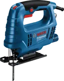 Gergaji ukir Bosch GST 680 untuk pemotongan lengkung yang presisi.