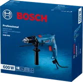 Kemasan bor dampak Bosch GSB 600.