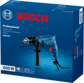 Kemasan bor dampak Bosch GSB 600.