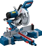 Gergaji geser Bosch GCM 254 D untuk pemotongan sudut yang presisi.