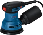 Mesin pengamplas orbit acak Bosch GEX 125 dengan pengumpul debu.
