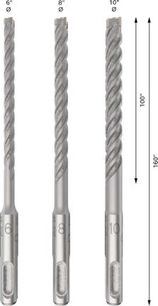 Set Mata Bor Palu Bosch PRO SDS plus-5X 6/8/10 mm.
