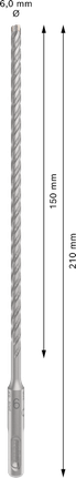 Mata Bor Hammer PRO SDS plus-5X, 6 x 200 x 260 mm Mata Bor Hammer PRO SDS plus-5X, 6 x 200 x 260 mm