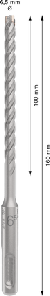 Mata Bor Hammer PRO SDS plus-5X, 6,5 x 100 x 160 mm Mata Bor Hammer PRO SDS plus-5X, 6,5 x 100 x 160 mm