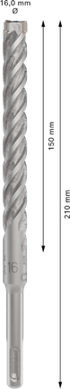 Mata Bor Hammer PRO SDS plus-5X, 16 x 150 x 210 mm Mata Bor Hammer PRO SDS plus-5X, 16 x 150 x 210 mm