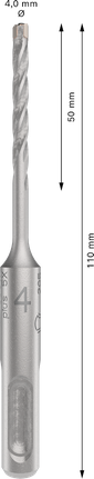 Mata Bor Hammer PRO SDS plus-5X, 4 x 50 x 110 mm Mata Bor Hammer PRO SDS plus-5X, 4 x 50 x 110 mm