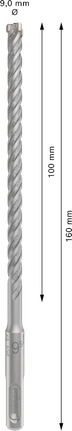 Mata Bor Hammer PRO SDS plus-5X, 9,5 x 100 x 160 mm Mata Bor Hammer PRO SDS plus-5X, 9,5 x 100 x 160 mm