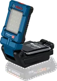 Lampu kerja nirkabel Bosch GLI 18V-800 dengan panel LED.