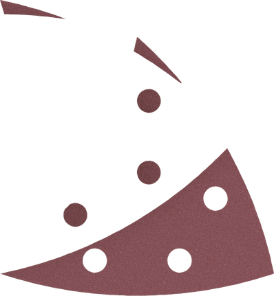 Lembaran pengamplasan Bosch PRO F460, grit campuran 93 x 93 mm.