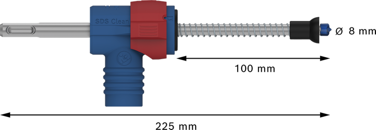 Set mata bor palu Bosch EXPERT SDS Clean plus-8X, 8mm.
