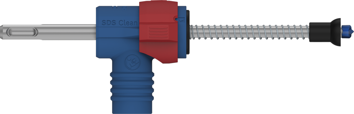Mata bor palu Bosch EXPERT SDS Clean plus-8X dengan penghisap debu.