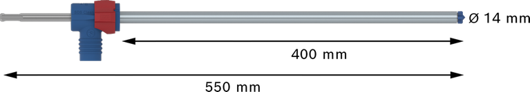 Mata bor palu Bosch EXPERT SDS Clean plus-8X 14mm, 550mm.