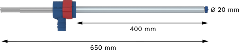 Mata bor palu Bosch EXPERT SDS Clean max-8X 20x400x650 mm.