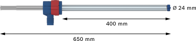 Mata bor palu Bosch EXPERT SDS Clean max-8X 24x400x650 mm.