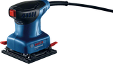 Sander orbital Bosch GSS 140 dengan pegangan ergonomis.