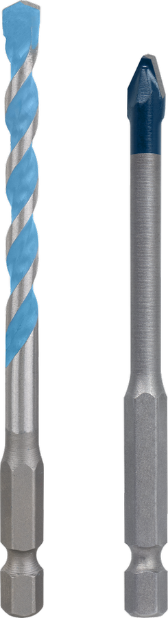 Mata bor Bosch HEX-9 Hard Ceramic dan Multi Construction, 6 mm.