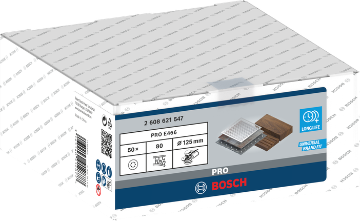 Cakram pengamplas Bosch PRO E466 125mm 50 pcs.