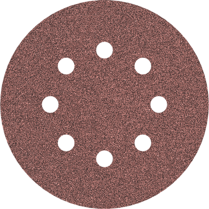 Cakram pengamplas Bosch PRO E466 125mm G80 dengan 8 lubang.