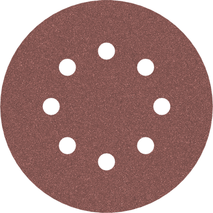 Cakram pengamplas Bosch PRO E466 125mm G180 dengan 8 lubang.