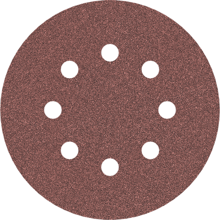 Cakram pengamplas Bosch PRO E466 125 mm G240 dengan 8 lubang.