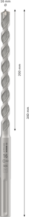 Mata Bor Hammer PRO SDS max-4, 16 x 200 x 340 mm Mata Bor Palu Bosch PRO SDS max-4 16 x 340 mm.