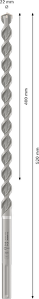 Mata Bor Hammer PRO SDS max-4, 22 x 400 x 520 mm Mata Bor Palu Bosch PRO SDS max-4 22x400x520 mm