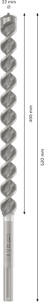 Mata Bor Hammer PRO SDS max-4, 32 x 400 x 520 mm Mata Bor Palu Bosch PRO SDS max-4 32mm x 520mm.