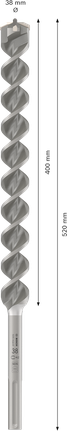 Mata Bor Hammer PRO SDS max-4, 38 x 400 x 520 mm Mata Bor Palu Bosch PRO SDS max-4 38x400x520 mm.