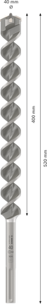 Mata Bor Hammer PRO SDS max-4, 40 x 400 x 520 mm Mata Bor Palu Bosch PRO SDS max-4 40x400x520 mm.