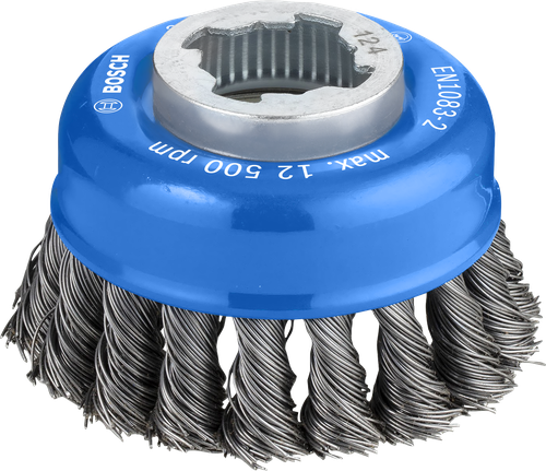 Sikat Bosch PRO Metal berat X-Lock Cup 75 mm.