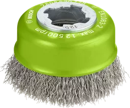 Sikat Cawan X-Lock bersih Bosch PRO Stainless Steel 75 mm.